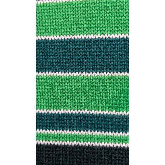 Ski Country Colorado Knitting Mills 100% Virgin Wool Green Striped Ski Sweater - Picture 8 of 11